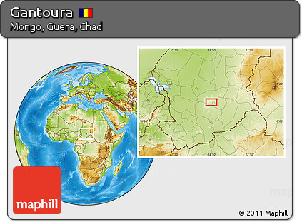 Physical Location Map of Gantoura