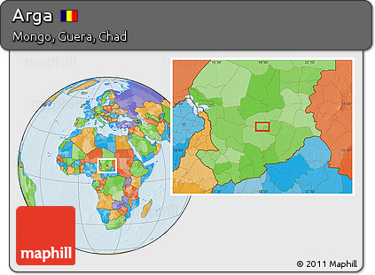 Political Location Map of Arga