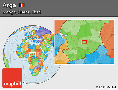 Political Location Map of Arga