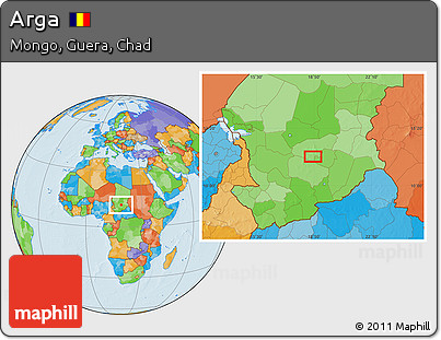 Political Location Map of Arga