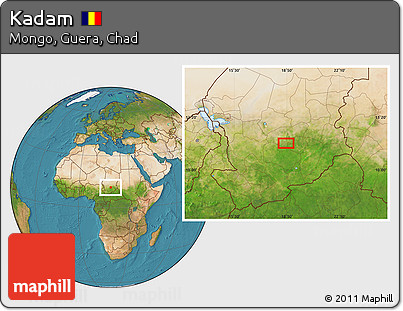 Satellite Location Map of Kadam