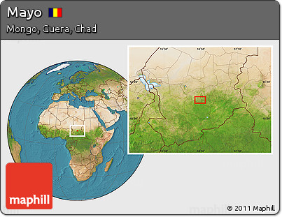 Satellite Location Map of Mayo