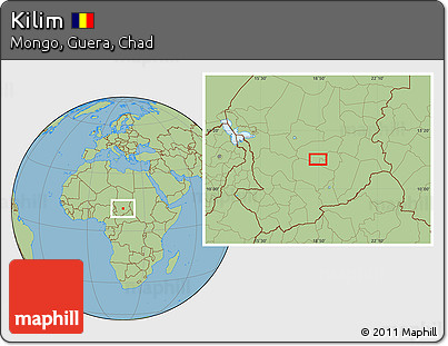 Savanna Style Location Map of Kilim