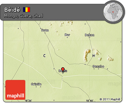 Physical Map of Béidé