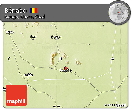Physical Map of Bénabo