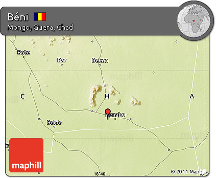 Physical Map of Béni