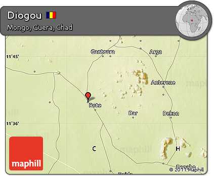 Physical Map of Diogou