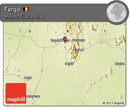Physical Map of Fargo