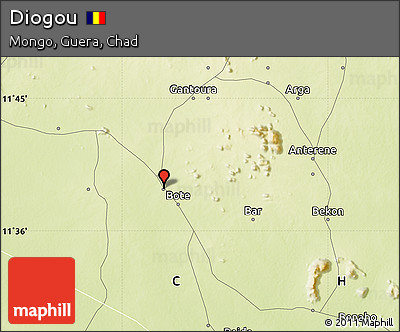 Physical Map of Diogou