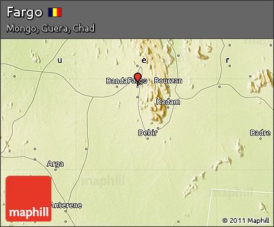 Physical Map of Fargo