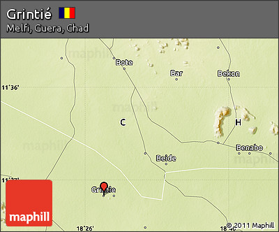 Physical Map of Grintié