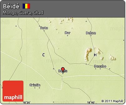 Physical Map of Béidé