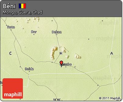 Physical Map of Béni