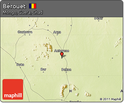 Physical Map of Bérouet