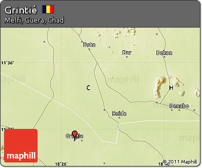 Physical Map of Grintié