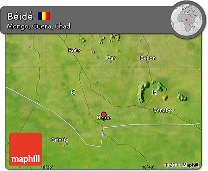 Satellite Map of Béidé