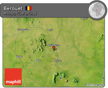 Satellite Map of Bérouet