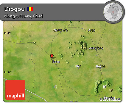 Satellite Map of Diogou