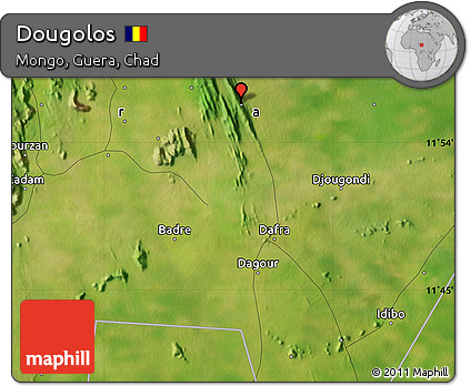 Satellite Map of Dougolos