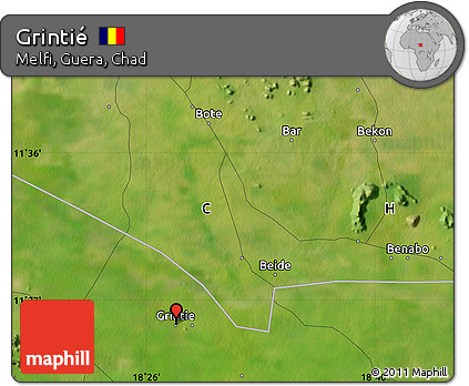 Satellite Map of Grintié