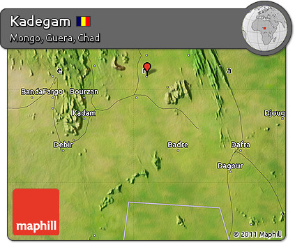 Satellite Map of Kadegam