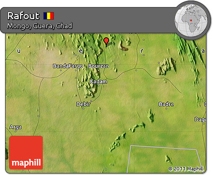 Satellite Map of Rafout