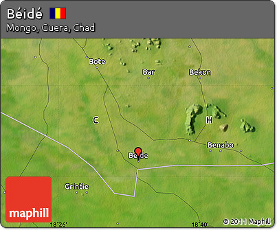 Satellite Map of Béidé