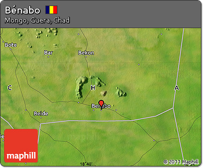 Satellite Map of Bénabo