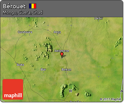 Satellite Map of Bérouet