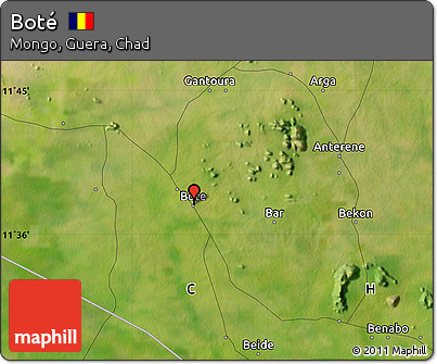 Satellite Map of Boté