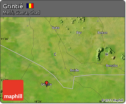 Satellite Map of Grintié