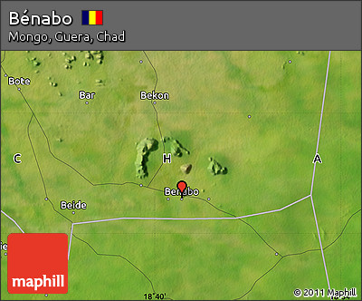 Satellite Map of Bénabo