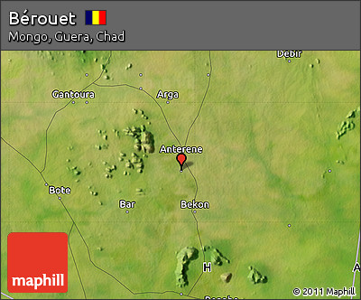 Satellite Map of Bérouet