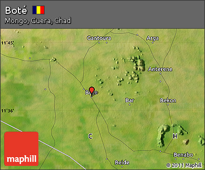 Satellite Map of Boté