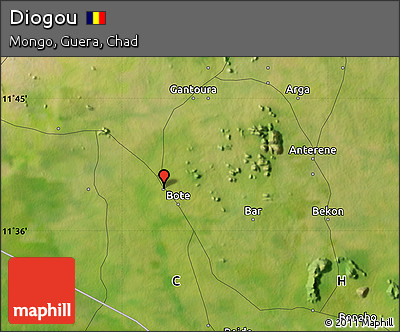Satellite Map of Diogou