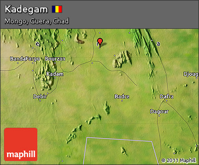 Satellite Map of Kadegam