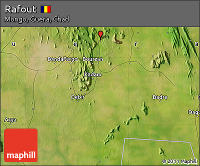 Satellite Map of Rafout