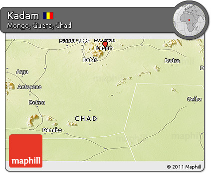 Physical Panoramic Map of Kadam