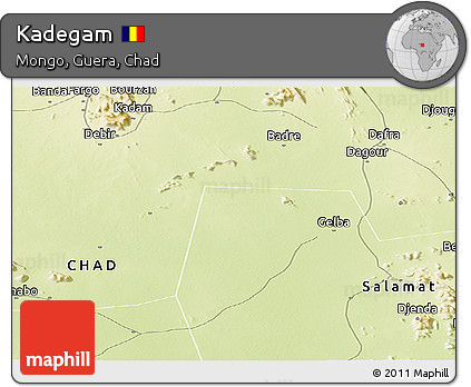 Physical Panoramic Map of Kadegam