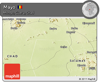 Physical Panoramic Map of Mayo