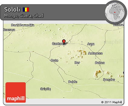 Physical Panoramic Map of Sololi