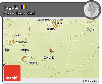 Physical Panoramic Map of Tagalé