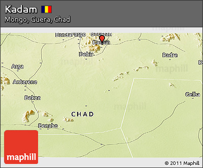 Physical Panoramic Map of Kadam