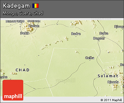 Physical Panoramic Map of Kadegam