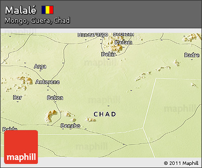 Physical Panoramic Map of Malalé