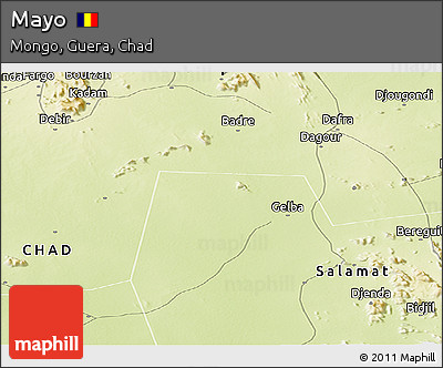 Physical Panoramic Map of Mayo