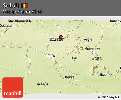 Physical Panoramic Map of Sololi