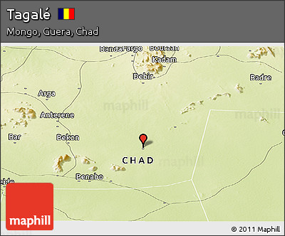 Physical Panoramic Map of Tagalé
