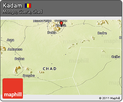 Physical Panoramic Map of Kadam