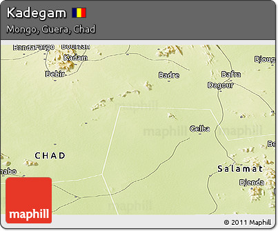 Physical Panoramic Map of Kadegam